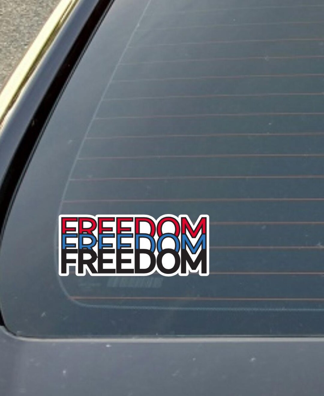 FREEDOM America Pride Sticker Decal, Water Resistant Laptop Vinyl ...