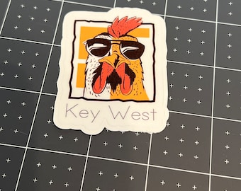 Key west FLORIDA  sticker 2.5" sticker decal, sticker for laptop or water bottle sticker decal, conch,