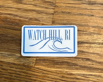 Watch Hill RI 2” car sticker decal, water resistant  laptop vinyl laminated decal, rhode island sticker, westerly, ri decal