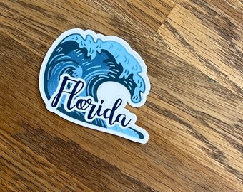 MIAMI FLORIDA  sticker 2.5" sticker decal, sticker for laptop or water bottle sticker decal, Miami Beach, patriotic