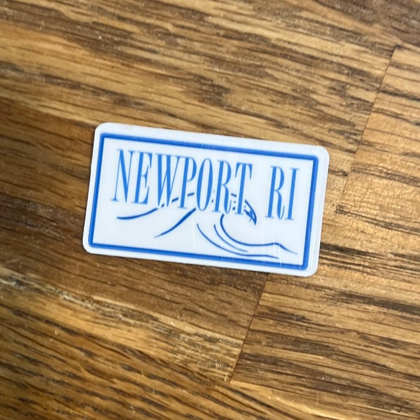Newport RI 2” car sticker decal, water resistant  laptop vinyl laminated decal, rhode island sticker, westerly, ri decal