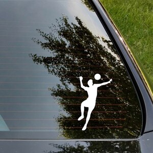 volleyball mom or dad vinyl decal sticker for laptop, car window, tumbler, water bottle, stocking stuffer