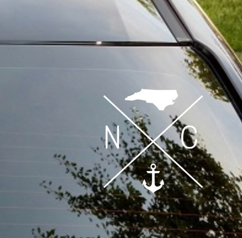 North Carolina Anchor Decal Outer Banks OBX Nags Head Etsy