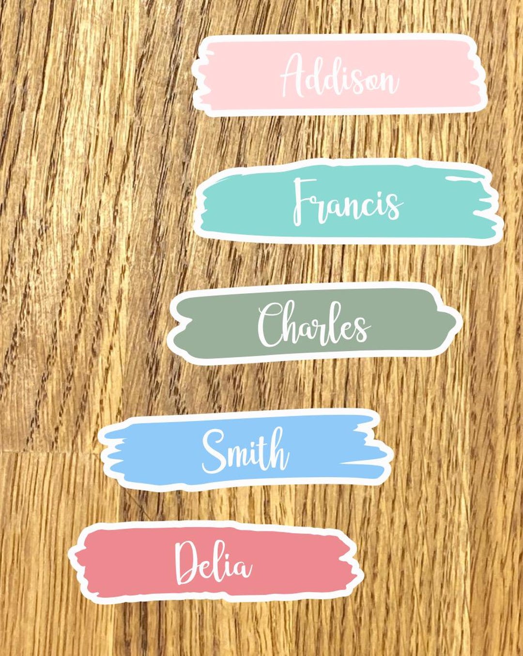 Personalized Laminated Name Stickers: School Labels for Kids & Teachers ...