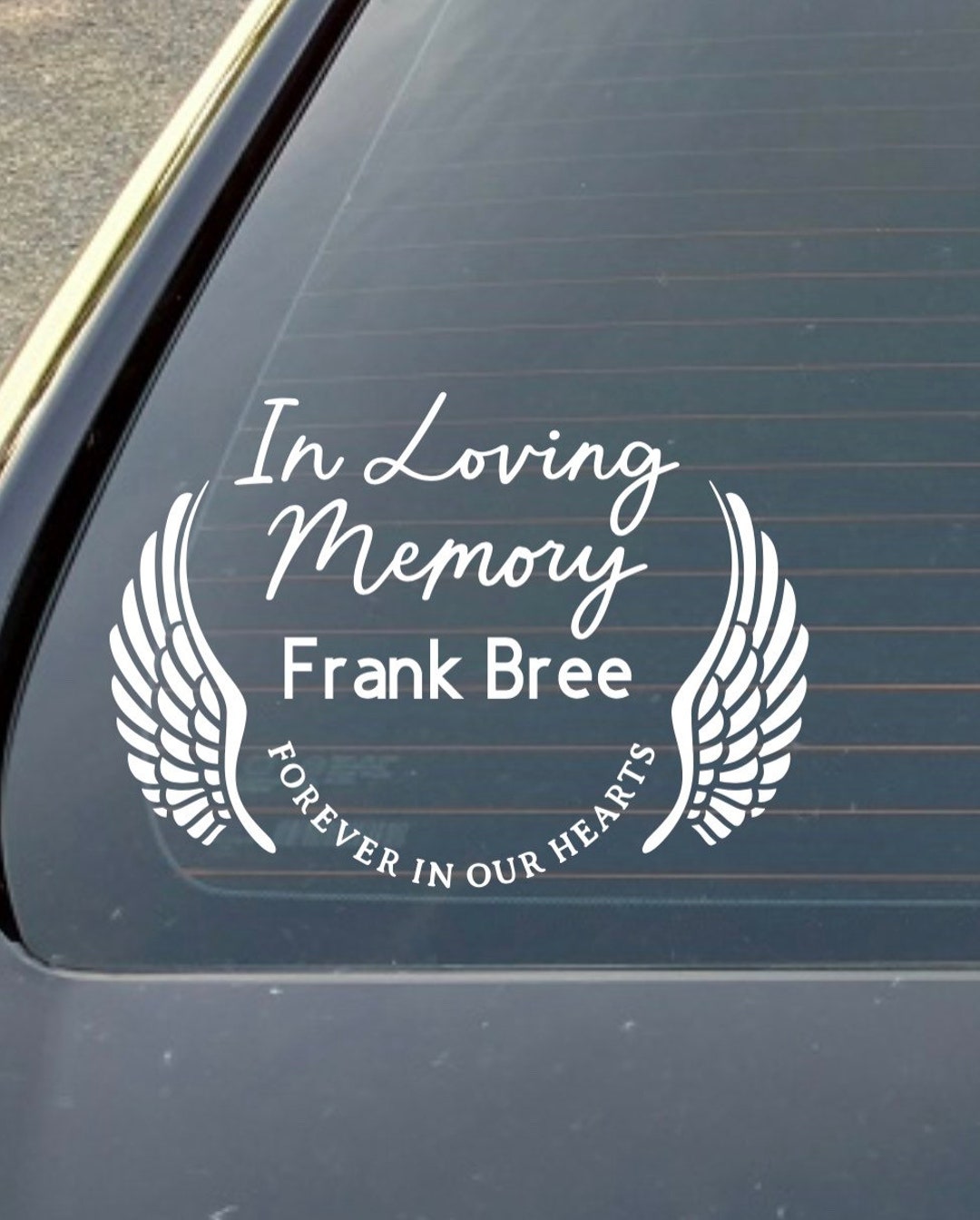 In Loving Memory Decal, Memorial Sticker, in Memory Car Decal, RIP ...
