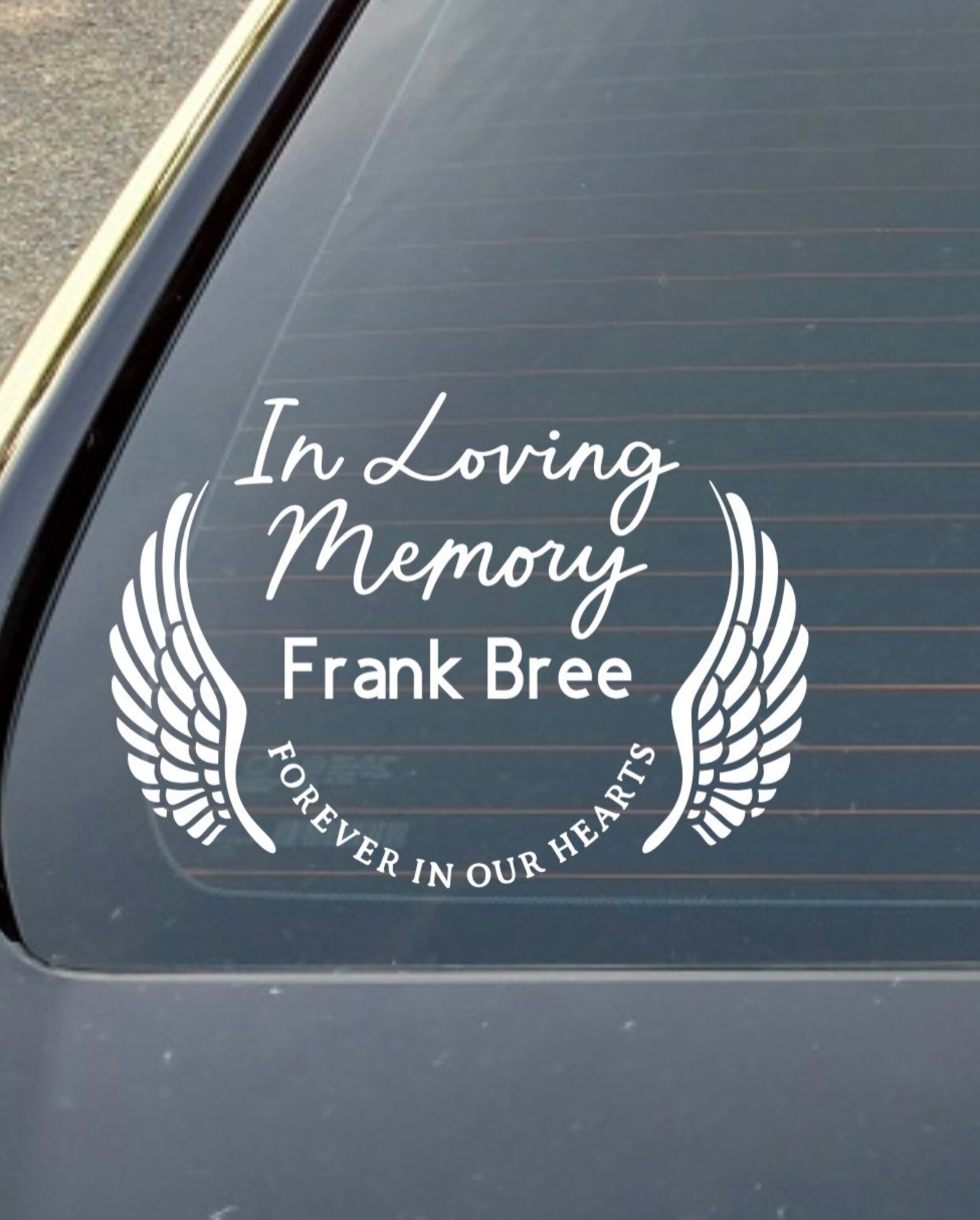 In Loving Memory Decal Memorial Sticker in Memory Car Decal | Etsy