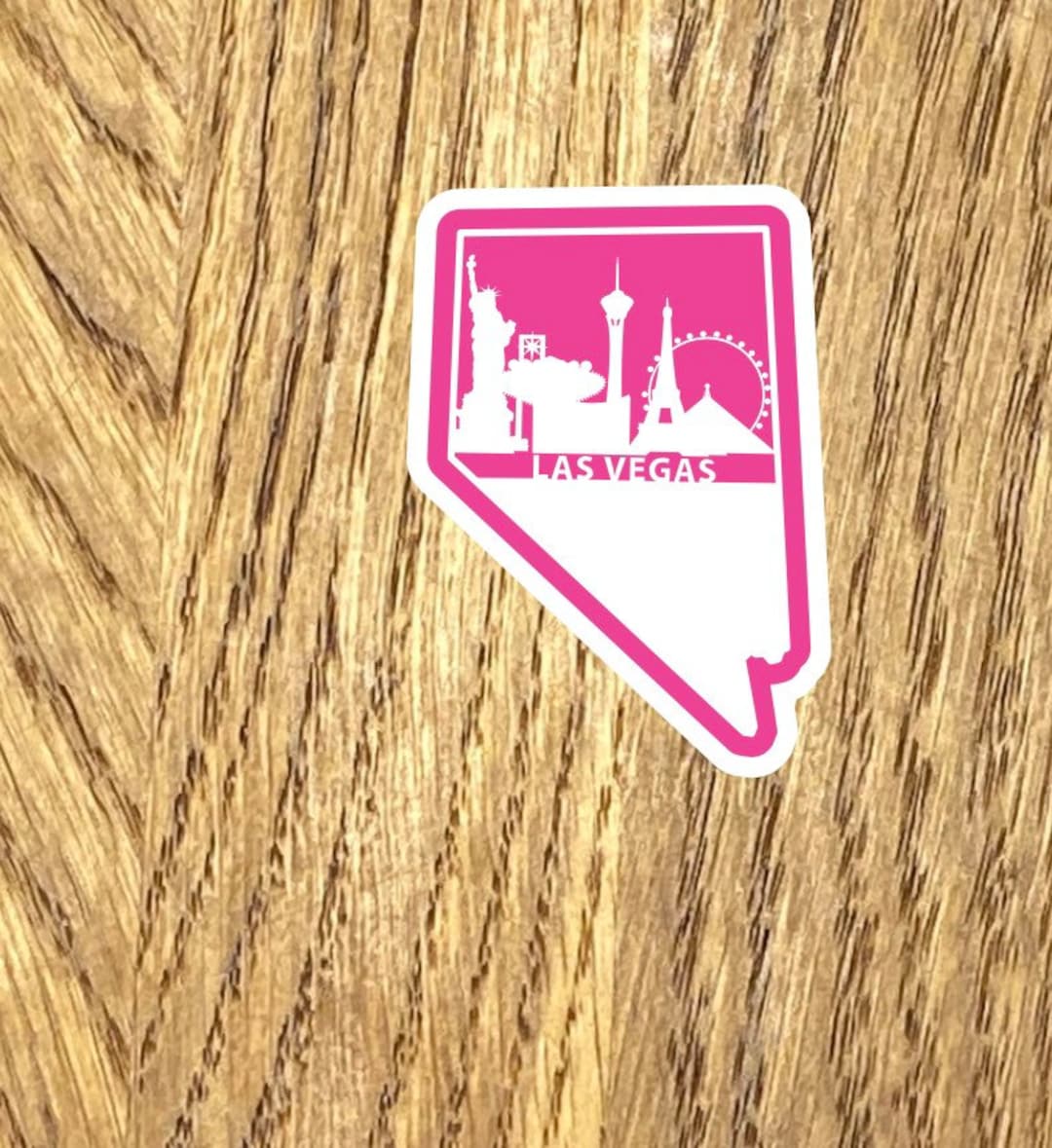 LAS VEGAS 2.5 Car Sticker Decal, Water Resistant Laptop Vinyl Laminated