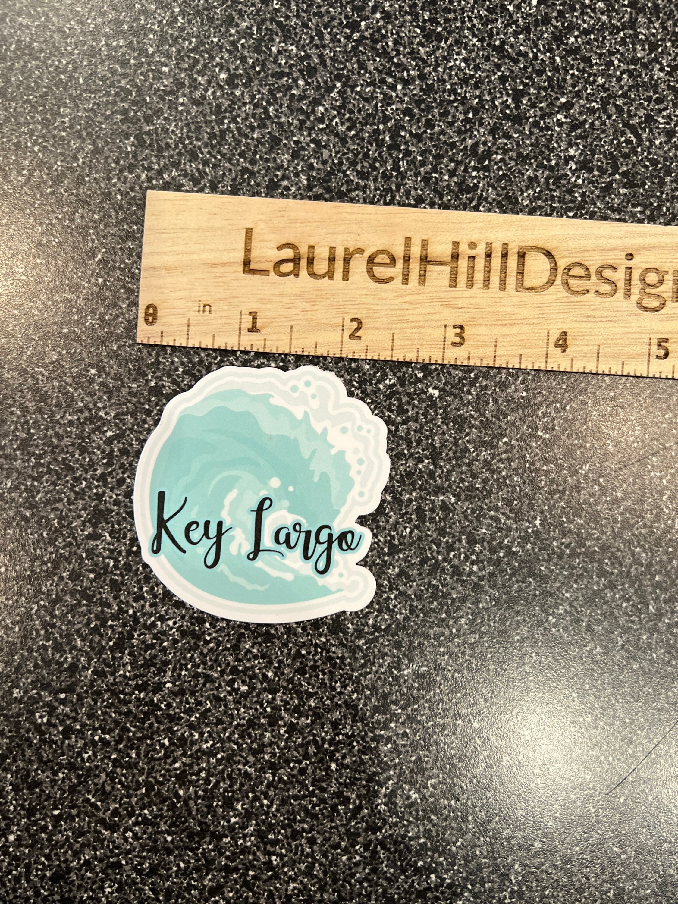 Key Largo Sticker Key Largo Vinyl Sticker: Water Bottle Decal (2.5