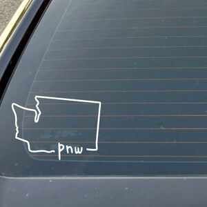 Washington state decal for car, tumbler, or laptop, ski decal,  sticker, washington native, Washington girl, stocking stuffer