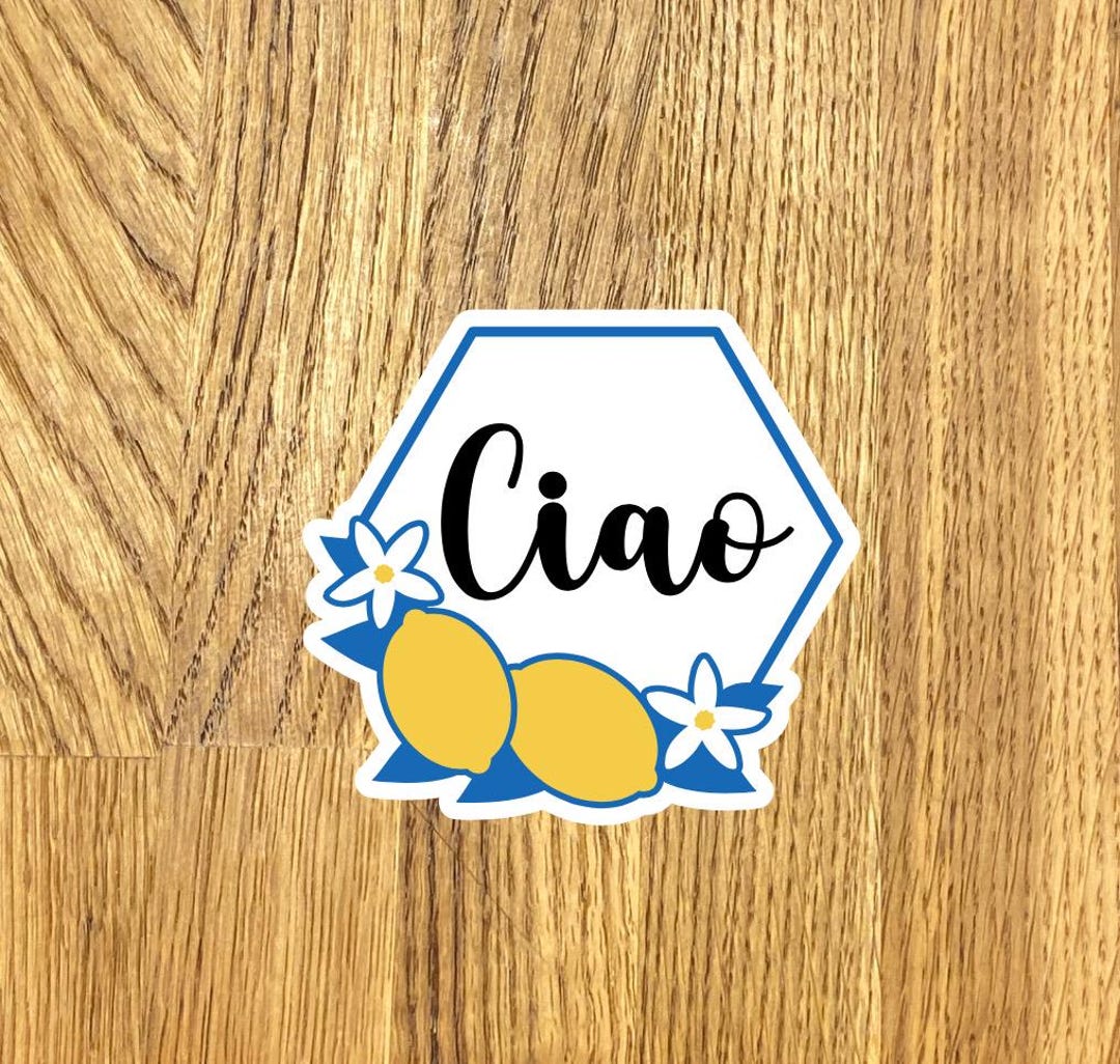 Italian Lemon Tile Sticker: Capri Summer Waterproof Long Wraparound ...