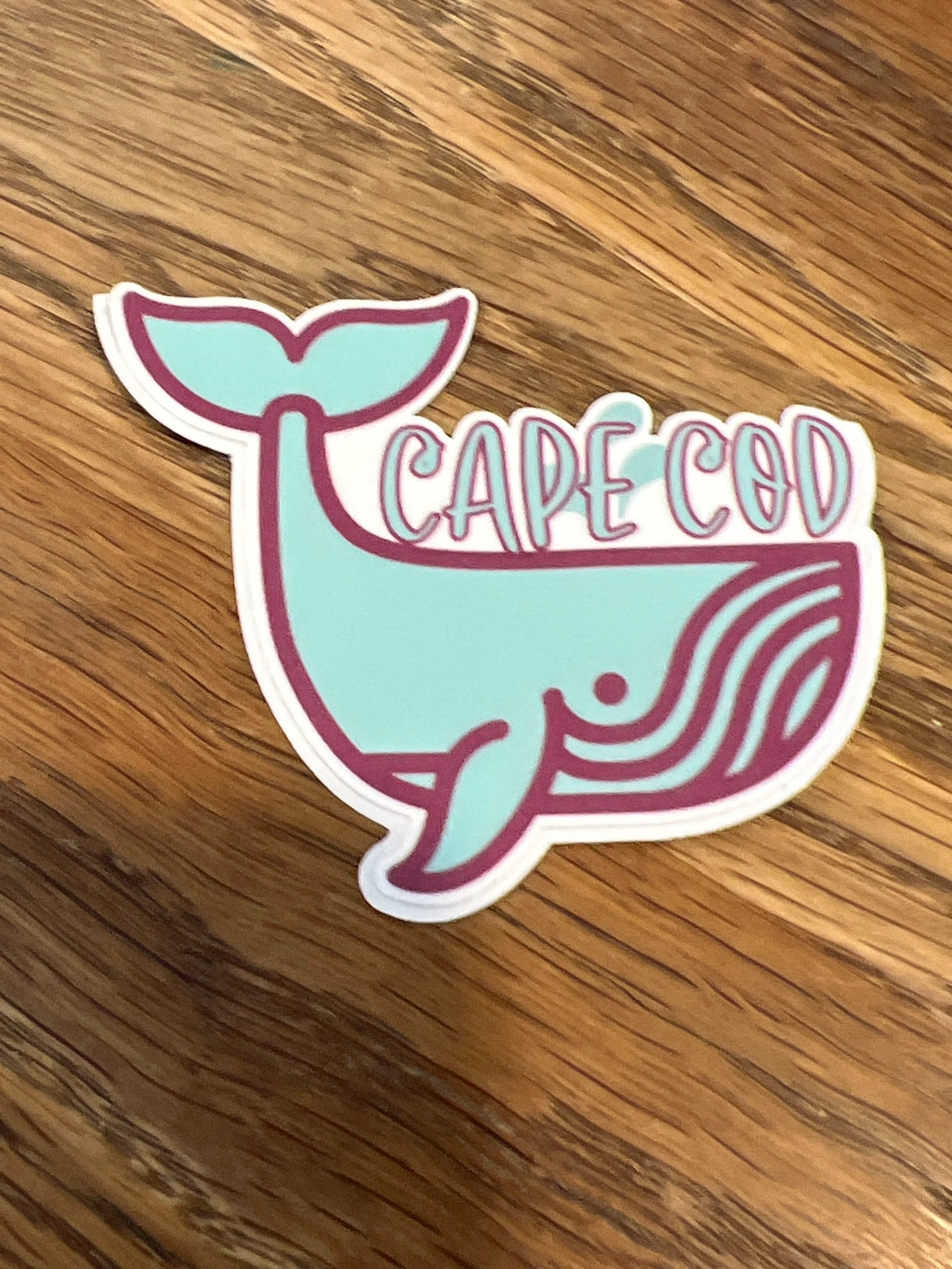 Vinyl Sticker Vineyard Vines Whale Magnet Cape Cod Whale Car