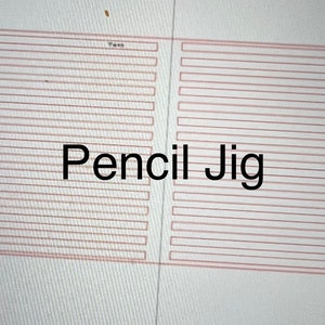 SVG and PNG file Pencil Jig for Laser Etching, Pencil Engraving, Pencil Stencil for laser