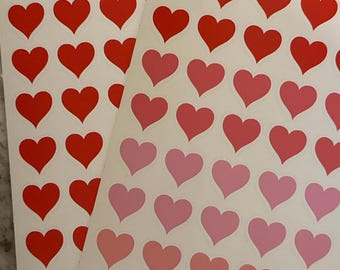 Pegatinas de corazones para planificador: Planificador, pasos del horario, alimentación saludable, cita romántica, planificación del bebé