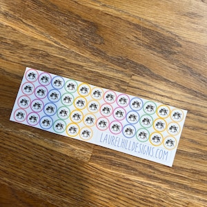 Drum Planner Stickers: Music Lesson, Band, Jazz - 42 Round Stickers