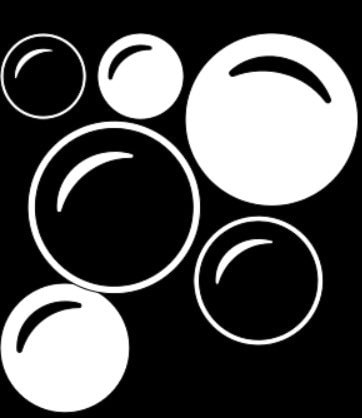 Bubble Wall Decals: Bathroom Decor, Removable Vinyl (30 pc)