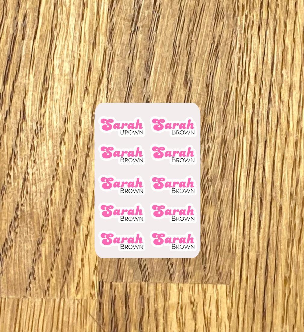 Personalized Laminated Name Stickers: School Labels for Kids - Etsy