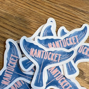 Nantucket Island 3” car sticker decal, water resistant  laptop vinyl laminated decal, ack sticker, Nantucket laptop, Nantucket water bottle
