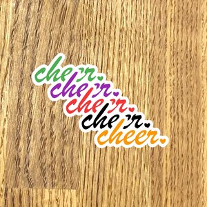 Cheer team Vinyl Sticker Decal: Water Resistant Laptop Decoration