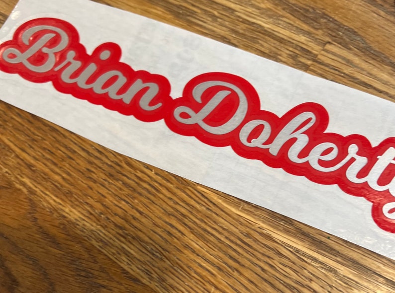 8 Wide Race Car Driver Name Vinyl Decal Legend Etsy Australia