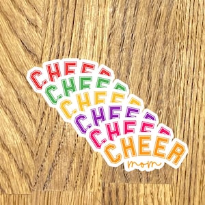 Cheer Mom Vinyl Sticker Decal: Water Resistant Laptop Decoration
