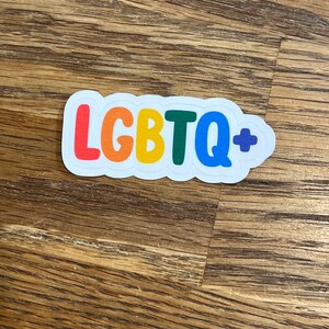 Gay Pride sticker 2.5" sticker decal, sticker for laptop or water bottle, Gay pride, trans pride, love is love, lgbtq+ sticker decal,