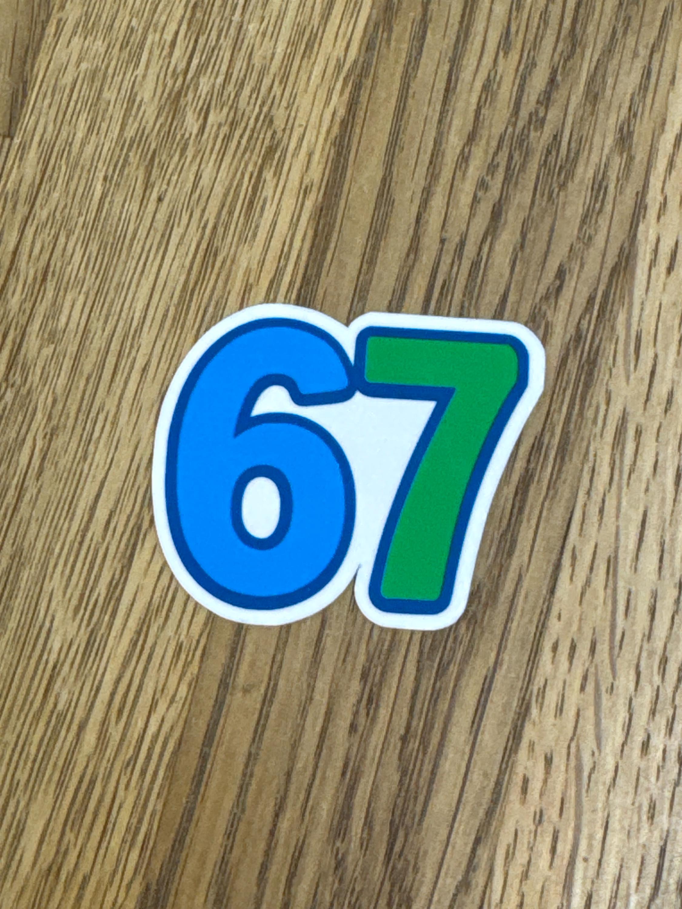 6 7 Sticker 2.5