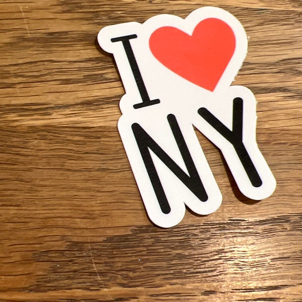 NYC 2.5" sticker, vinyl laminated decal, NY sticker, cowboy decal, laptop sticker, teacher water bottle, teacher end of year