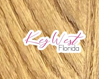 Key west FLORIDA  sticker 2.5" sticker decal, sticker for laptop or water bottle sticker decal, conch,