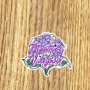 Martha&#39;s Vineyard Car Sticker: Water-Resistant Vinyl Laptop Decal