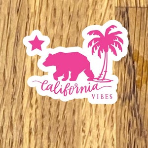 California sticker 2.5&quot; sticker decal, sticker for laptop or water bottle sticker decal, newport beach, dan diego, hollywood,