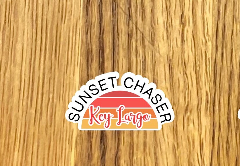 Key Largo Sticker Key Largo Sticker: Sunset Chaser Vinyl Decal - Etsy