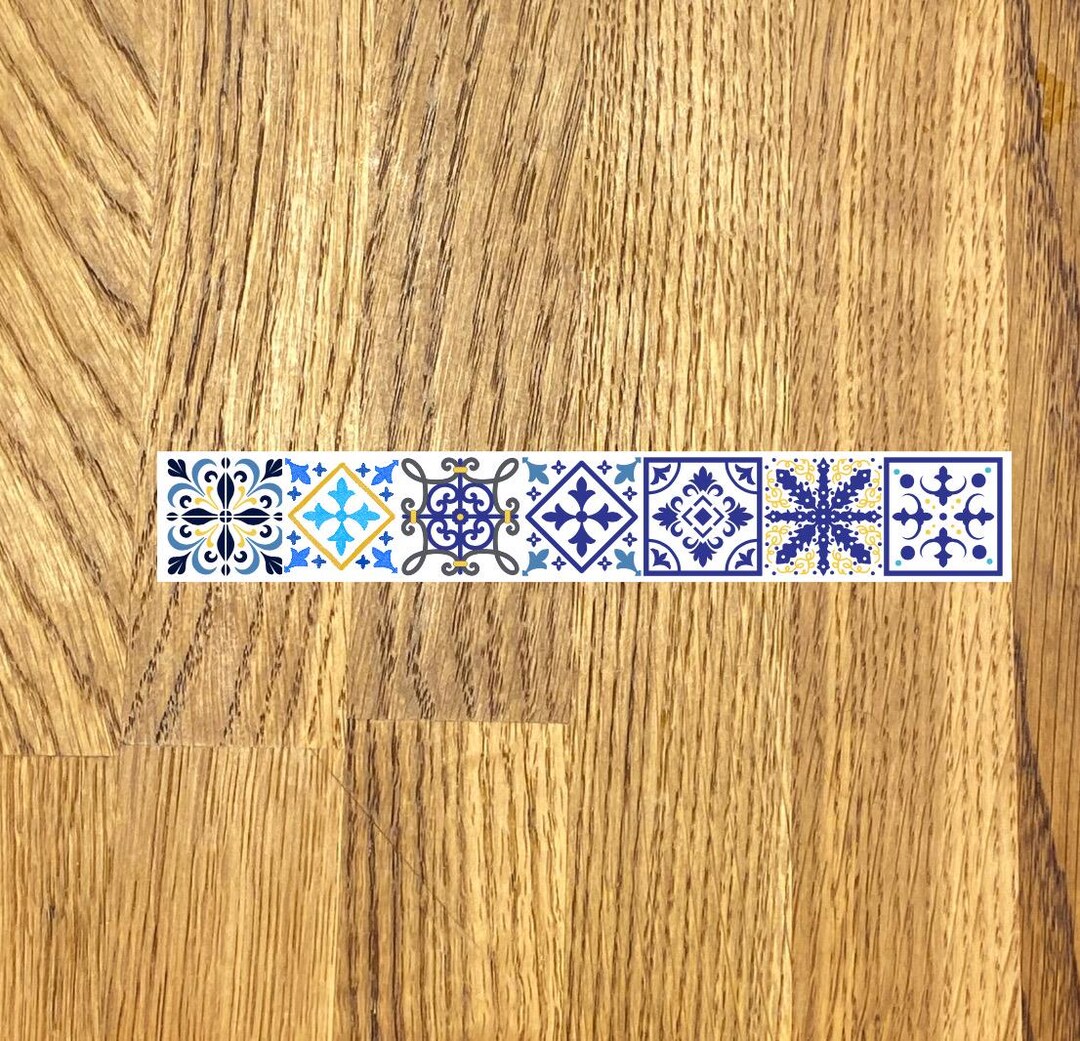 Italian Lemon Tile Sticker: Capri Summer Waterproof Long Wraparound ...