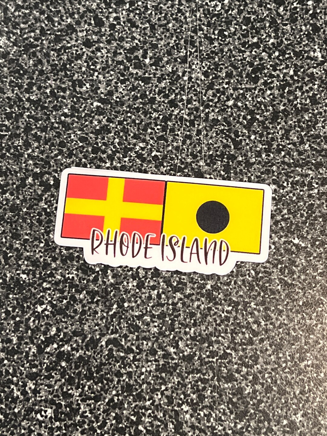 Rhode Island Nautical Flag Sticker: RI Car Decal - Etsy