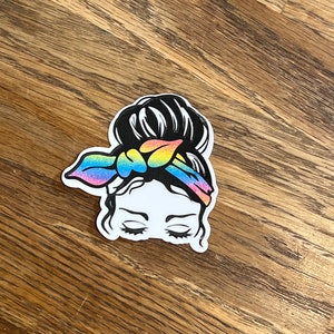 Gay Pride laptop sticker 2.5" sticker decal, sticker for laptop or water bottle, pride, love is love, lgbtq+ sticker decal, gaydar