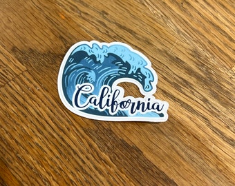 California sticker 2.5" sticker decal, sticker for laptop or water bottle sticker decal, newport beach, dan diego, hollywood,