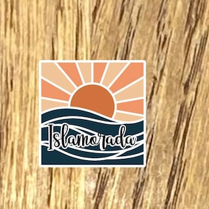 Islamorada Florida Sticker: Water Resistant Vinyl Decal (2.5&quot;)