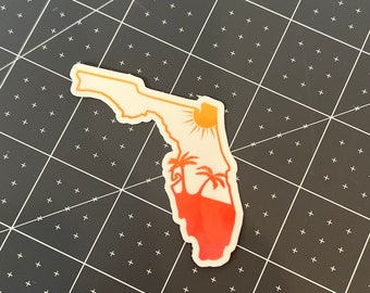 MIAMI FLORIDA  sticker 2.5" sticker decal, sticker for laptop or water bottle sticker decal, Miami Beach, patriotic