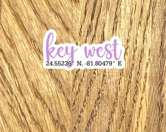 Key west FLORIDA  sticker 2.5" sticker decal, sticker for laptop or water bottle sticker decal, conch,