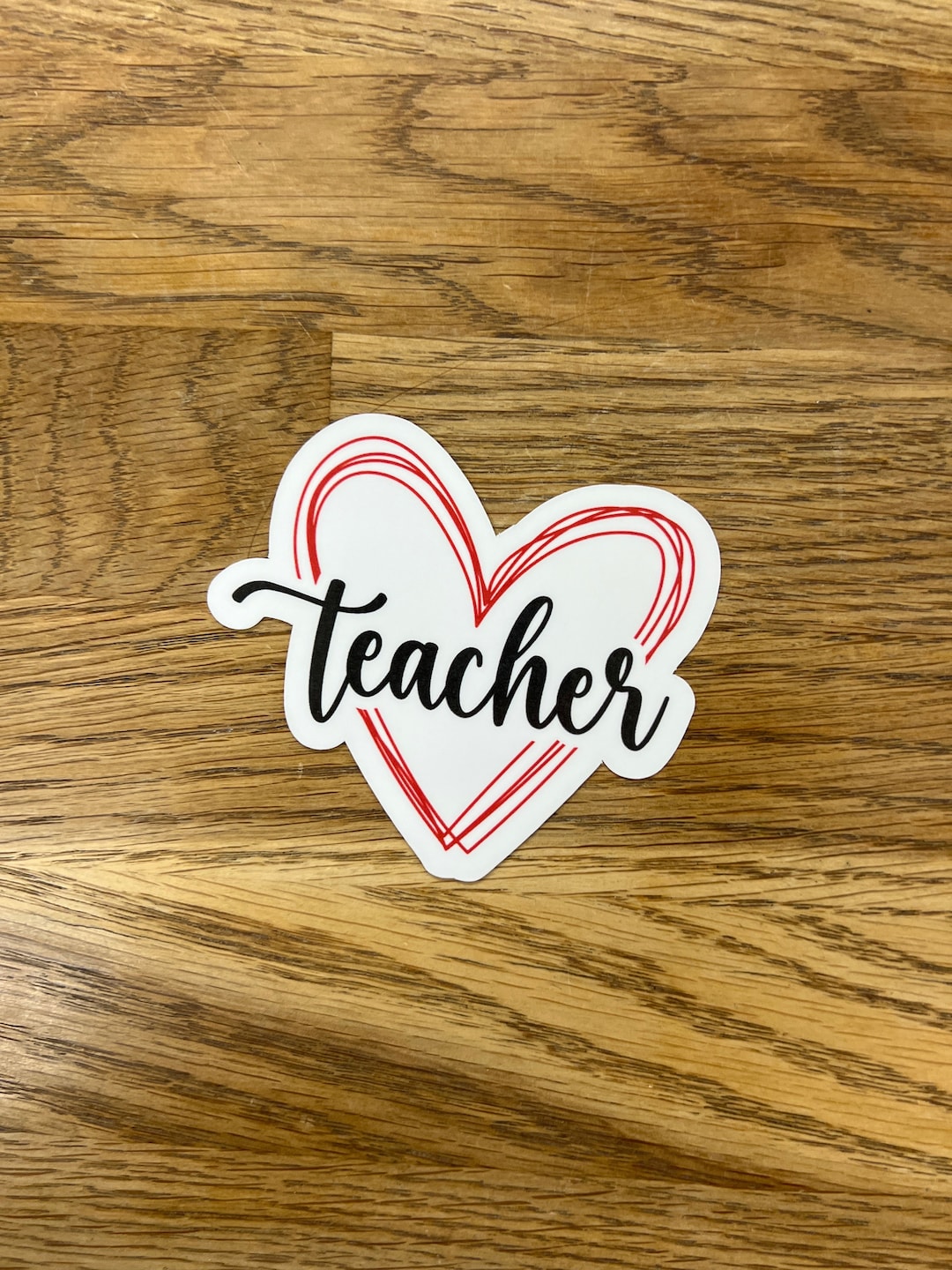Best Teacher 2.5 Sticker, Vinyl Laminated Decal, Teacher Sticker