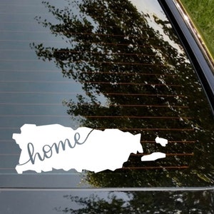 Puerto Rico decal for car, vacation decal, home decal, PR home, puerto rican pride, PUerto Rico Home, Puerto Rico strong