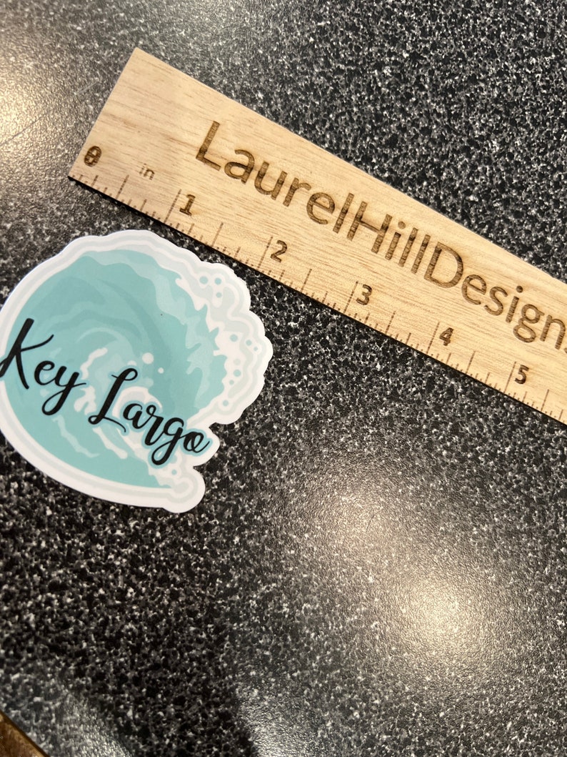 Key Largo Sticker Key Largo Vinyl Sticker: Water Bottle Decal (2.5