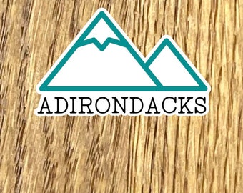 Adirondacks 2.5” car sticker ,  laptop vinyl laminated decal, mountain sticker, upstate NY, Mount Marcy, catskills, whiteface