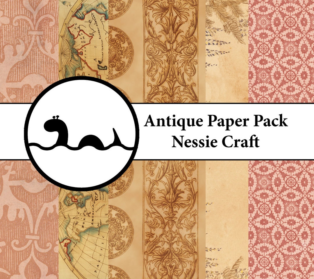 Antique Paper Pack - Digital Paper Pack - Etsy