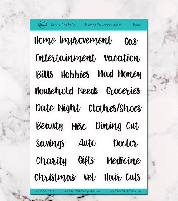 envelope label stickers