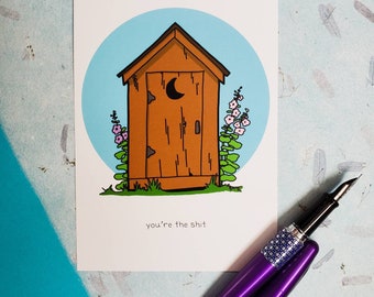 Bathroom Postcard Postcard Art Outdoor Toilet Postcard Unique Outhouse Postcard Postcrossing Snail Mail Very Cool Outhouse Postcard Bathroom Postcard Postcard Art Outdoor Toilet Postcard Unique Outhouse Postcard Postcrossing Snail Mail Very Cool Outhouse Postcard