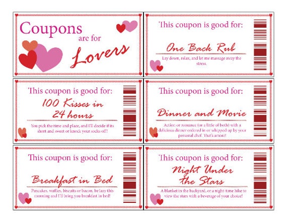 romance coupon book