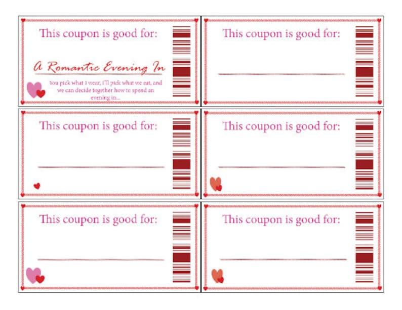 Husband Love Coupons | Printable | Digital | Stocking Stuffer ...