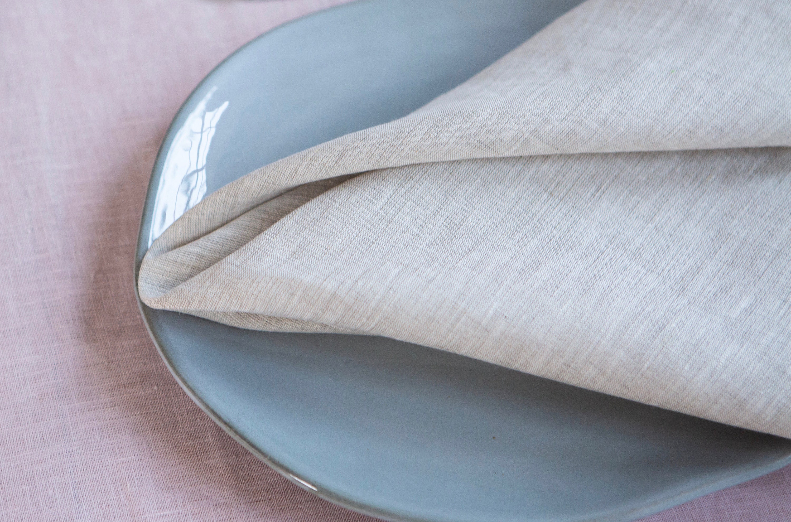 Natural Beige Linen Napkins Set 2 4 6 8 10 12. Pure Washed Etsy