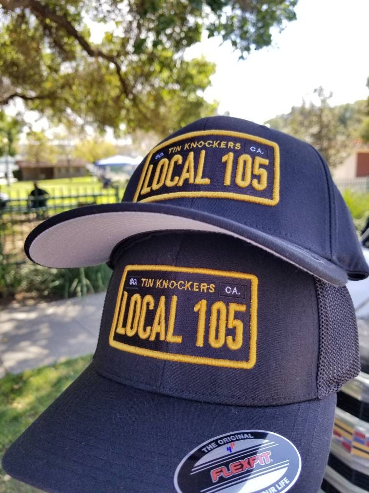 tin knockers local 105 3d puff flexfit hat