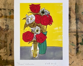 Blumen 6 "x 8" Kunstdruck